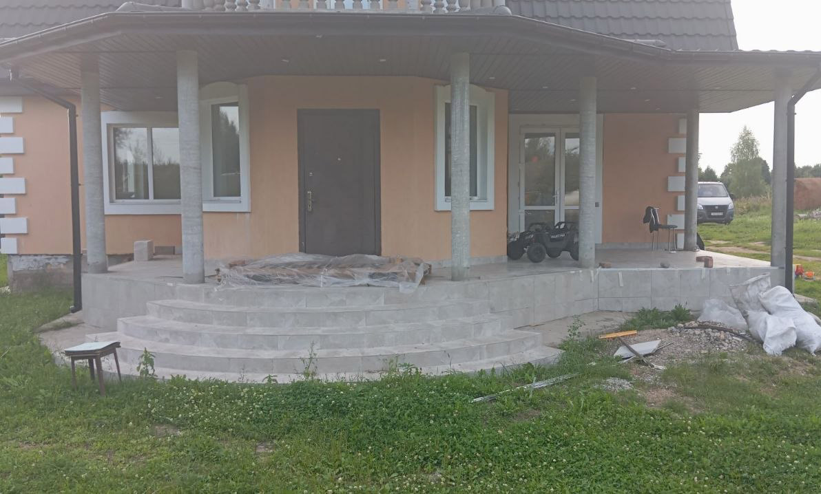 До установки балюстрады