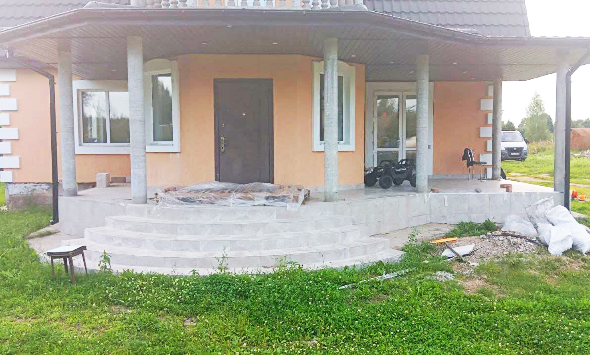 До установки балюстрады